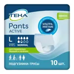 Tena Pants Active Normal Подгузники-трусы для взрослых, Large L (3), 10 шт, 95-120 см фото 