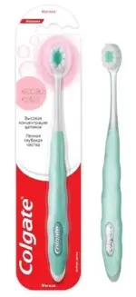 Colgate Зубная щетка Cushion Clean, щетка зубная, 1 шт, мягкая фото