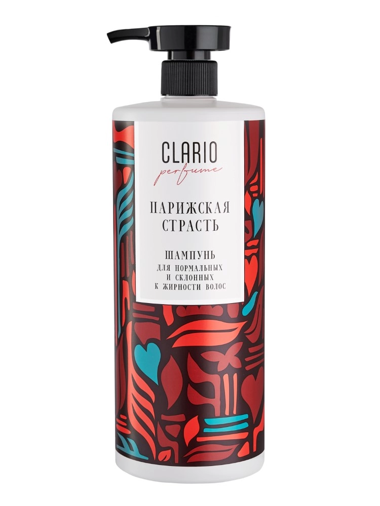 Clario парижская страсть шампунь парфюмированный для нормальных и склонных к жирности волос, шампунь, 1000 мл, 1 шт. фото