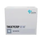 Тикагрелор, 90 мг, таблетки, покрытые пленочной оболочкой, 168 шт. фото