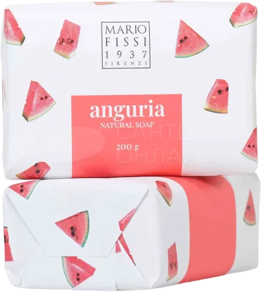 Mario fissi 1937 Мыло туалетное твердое Арбуз, мыло, 200 г, 1 шт. фото