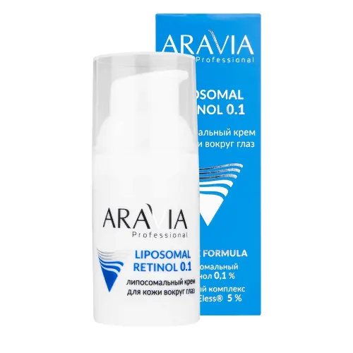 Aravia professional retinol 0,1% крем для кожи вокруг глаз липосомальный, крем, 30 мл, 1 шт. фото