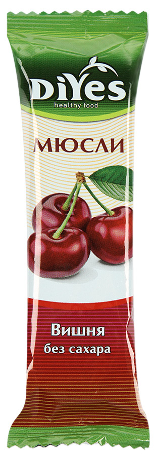 ДиYes батончик-мюсли, батончик, 25 г, 1 шт, вишня, без сахара фото