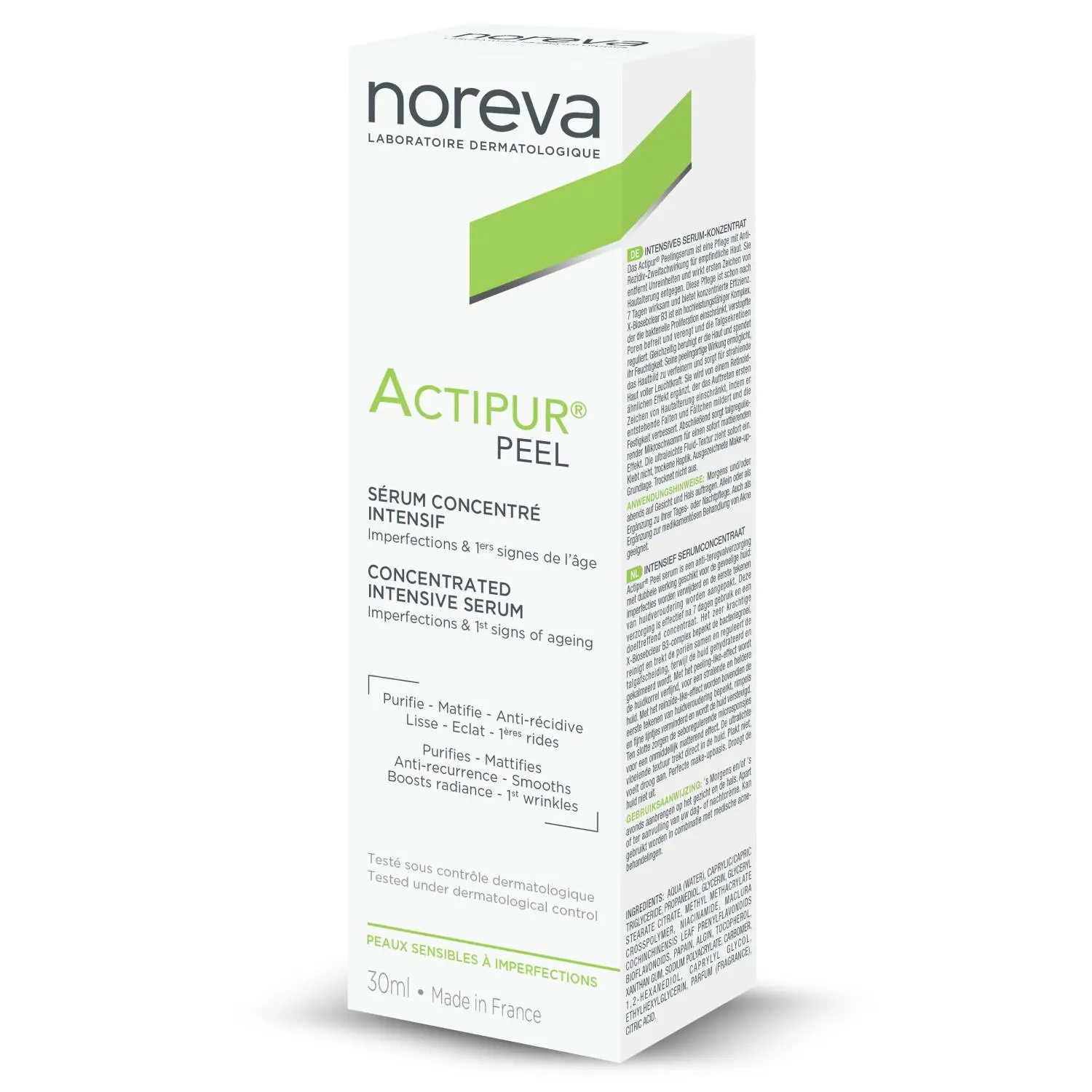 Noreva Actipur Peel Сыворотка концентрированная интенсивная, сыворотка, 30 мл, 1 шт. фото