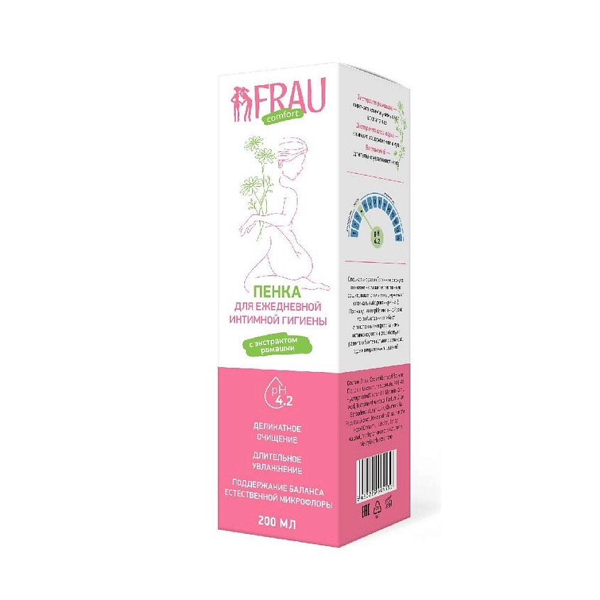 Frau Comfort пенка для ежедневной интимной гигиены, пенка, 200 мл, 1 шт. фото