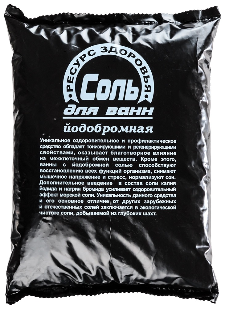 Ресурс здоровья Соль для ванн Йодобромная, соль для ванн, 1 кг, 1 шт. фото