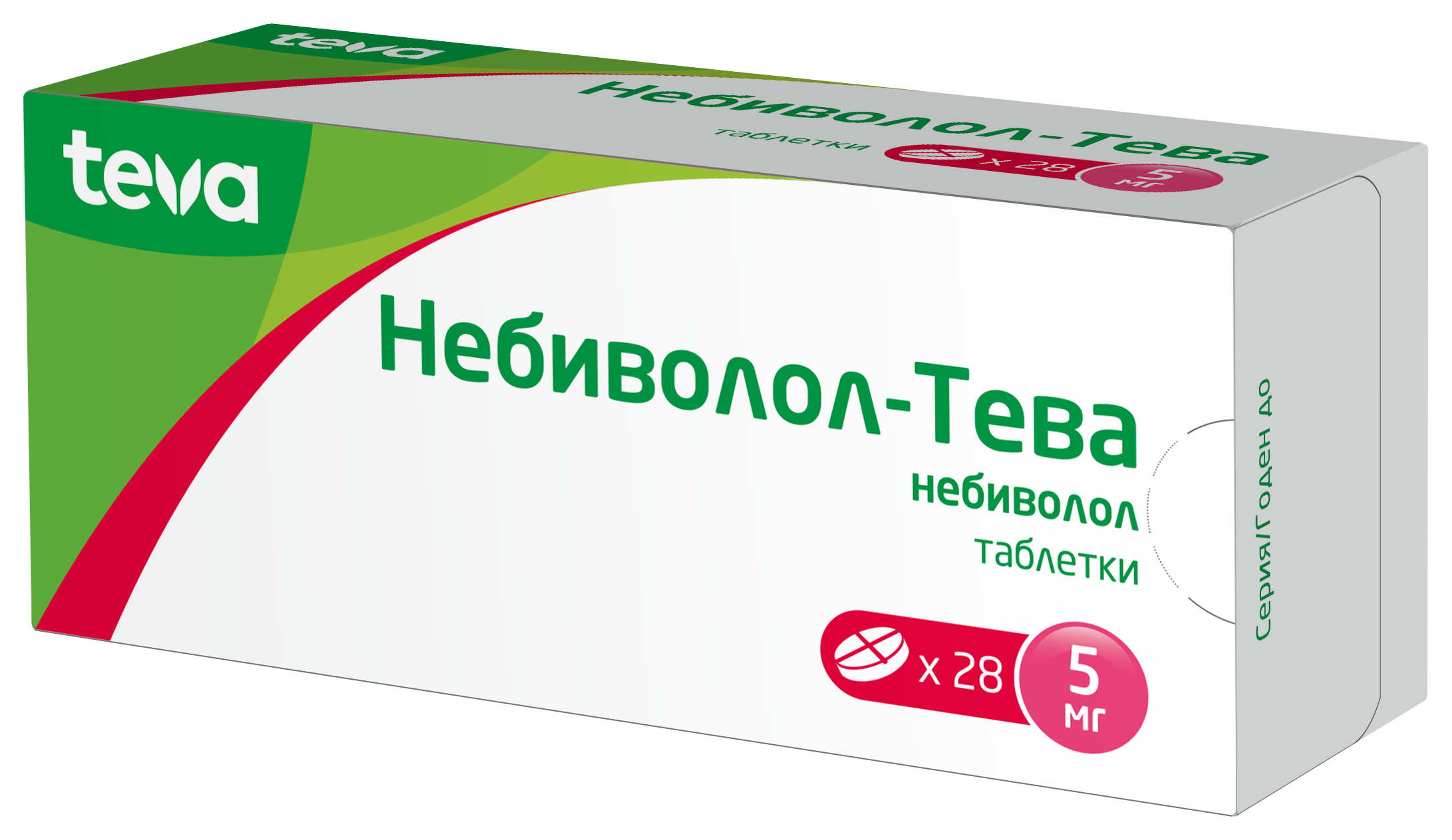 Небиволол-Тева, 5 мг, таблетки, 28 шт. фото