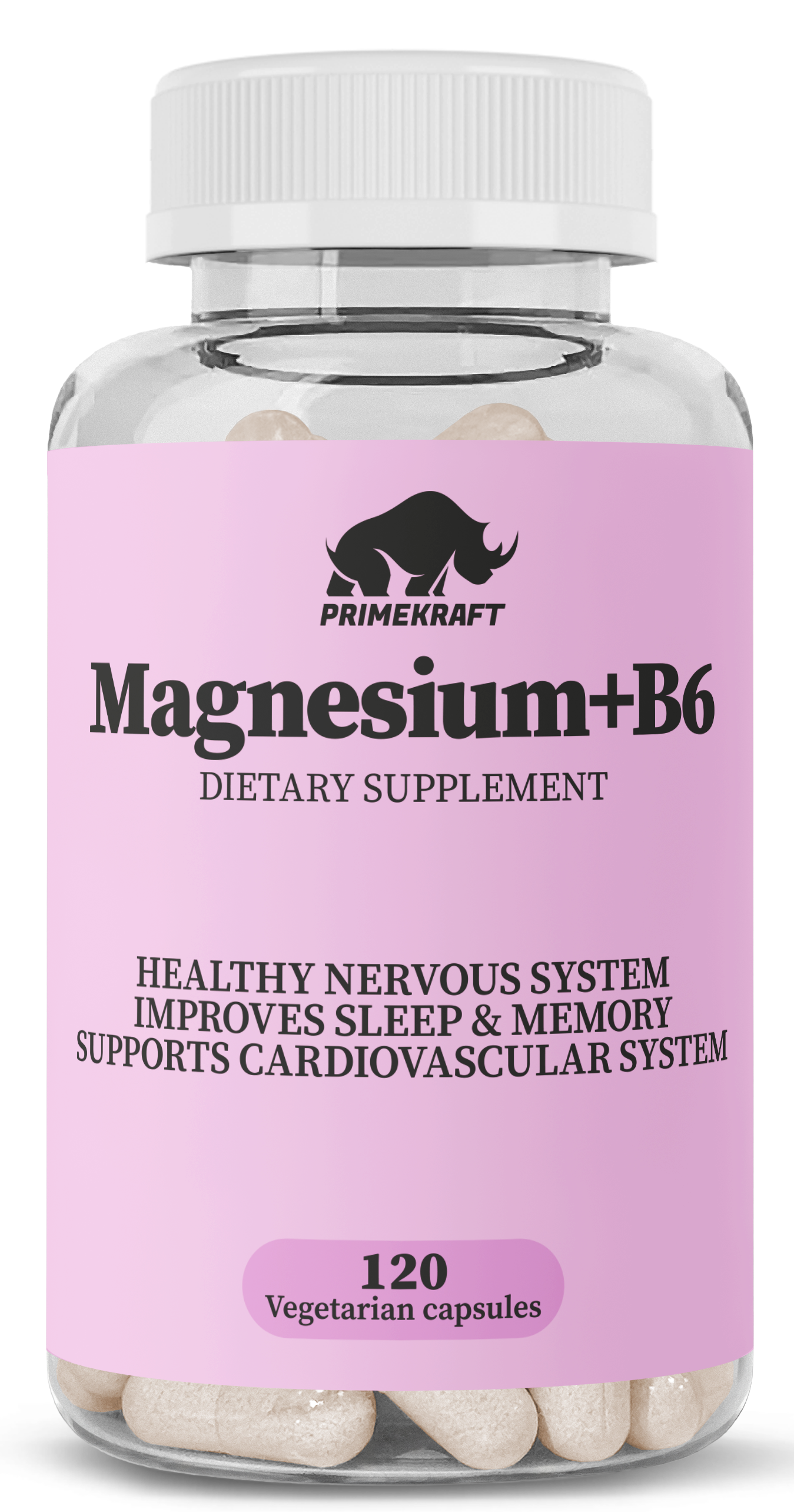 Prime Kraft Магний B6, 840 мг, капсулы, 120 шт. фото