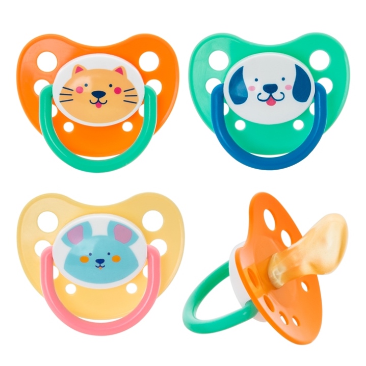 Курносики пустышка латексная ортодонтическая, 1 шт, Любимчик, 0 мес+, цвет в ассортименте,  арт. 13100 фото