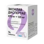 Экоклав Диспертаб, 875 мг+125 мг, таблетки диспергируемые, 14 шт. фото