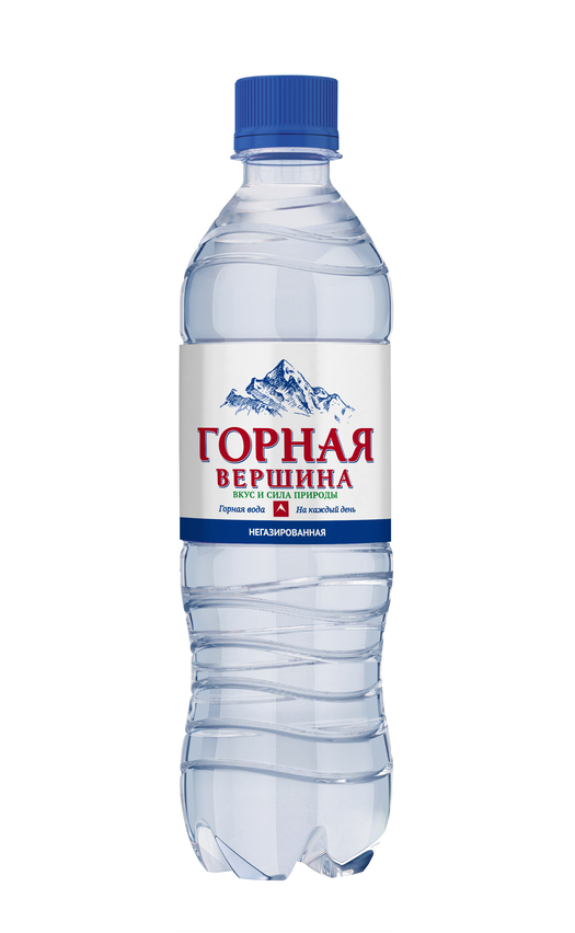 Горная Вершина Вода питьевая, 0.5 л, 1 шт, негазированная фото