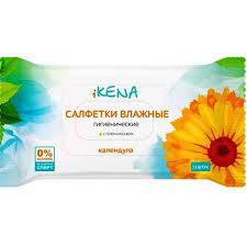Икена Салфетки влажные гигиенические календула, 15 шт. фото