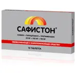 Сафистон, 50 мг+250 мг+150 мг, таблетки, 10 шт. фото