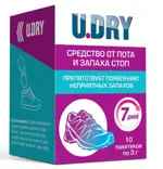 U Dry Дезодорант для ног, порошок, 3 г, 10 шт. фото