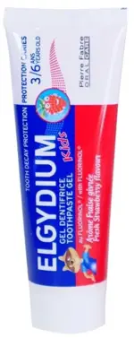 Эльгидиум Kids, паста гелевая зубная, 50 мл, 1 шт, клубника, 3-6 лет фото