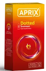 Aprix Dotted презервативы, презерватив, 12 шт, с точками фото
