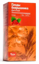 Боярышника плоды, фиточай, 1.5 г, 20 шт. фото 