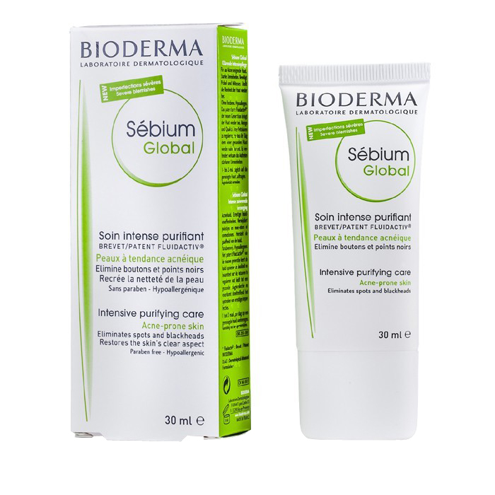 Bioderma Sebium Global Интенсивный Оздоравливающий уход, крем для лица, 30 мл, 1 шт. фото
