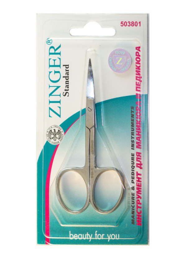 Zinger Ножницы закругленные, 1 шт, арт. В-113 фото