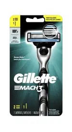 Gillette Mach 3 Станок для бритья, 1 шт, с 2 сменными кассетами фото