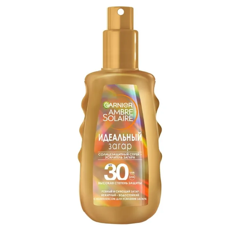 Garnier Ambre Solaire спрей усилитель загара солнцезащитный идеальный загар, спрей, 150 мл, 1 шт, SPF 30 фото