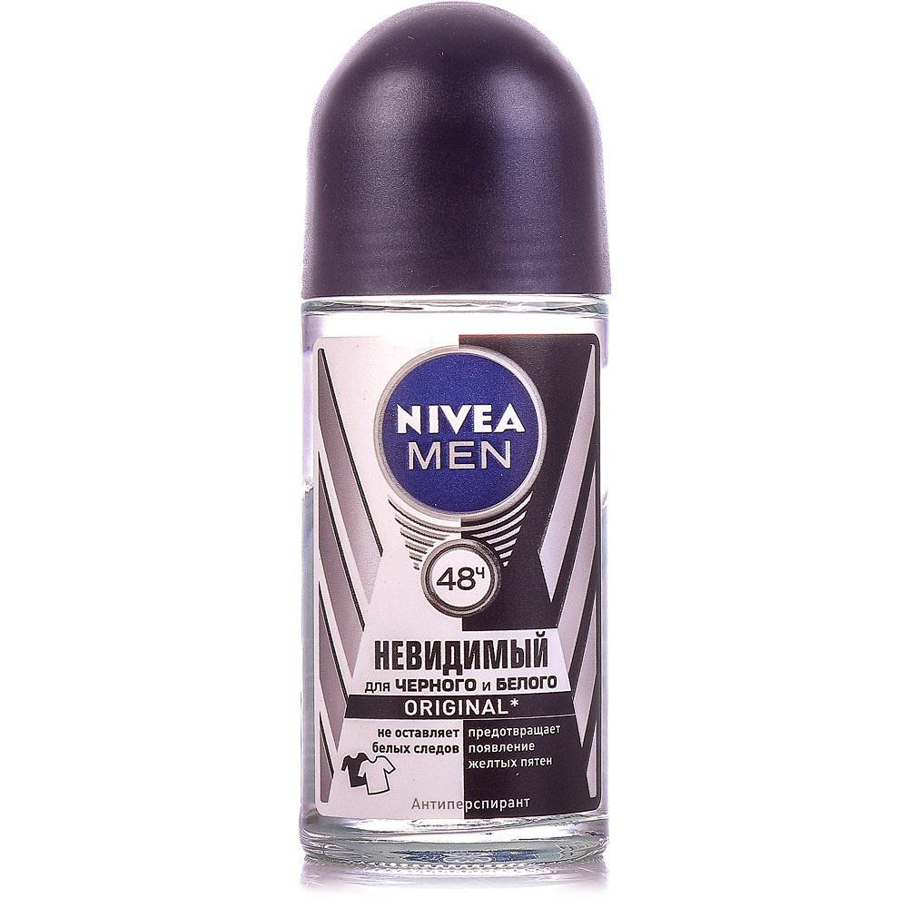 Nivea Men Антиперспирант шариковый Невидимый для черного и белого, 50 мл, 1 шт. фото