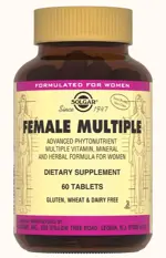 Solgar мультивитаминный и минеральный комплекс для женщин, таблетки, 60 шт. фото 