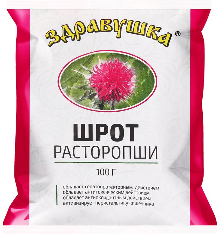 Расторопши шрот Здравушка, 100 г, 1 шт. фото