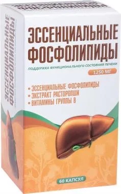 Эссенциальные фосфолипиды с расторопшей и витаминами группы B, капсулы, 60 шт. фото