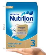 Nutrilon 3 Junior Premium Детское молочко, смесь молочная сухая, 1200 г, 1 шт. фото 5