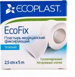 Ecoplast Ecofix Лейкопластырь медицинский фиксирующий, 2.5х500 см, 1 шт, тканевая основа фото