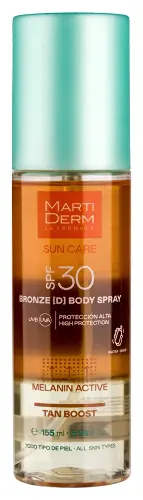 Martiderm sun care bronze D спрей для тела двухфазный spf30, спрей, 155 мл, 1 шт. фото