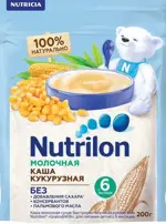 Nutrilon каша кукурузная, каша детская молочная, 200 г, 1 шт. фото