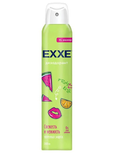 EXXE Fruit kiss Дезодорант Свежесть и нежность, аэрозоль, 200 мл, 1 шт. фото