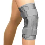 B.Well Ortho Бандаж на коленный сустав, M, 1 шт, серый, арт. W-3320, разъемный, с шарнирами фото 3