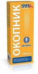911 Ваша служба спасения растирка Окопник, жидкость для наружного применения, 150 мл, 1 шт. фото