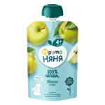 Фрутоняня детское пюре, пюре, 90 г, 1 шт, яблоко, без сахара фото