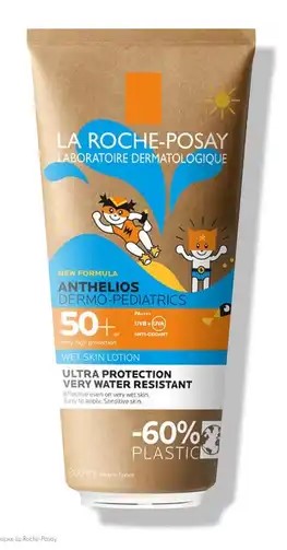 La Roche-Posay Anthelios Dermo-pediatrics гель для лица и тела детский солнцезащитный с технологией нанесения на влажную кожу, гель, 200 мл, 1 шт, SPF 50+ фото