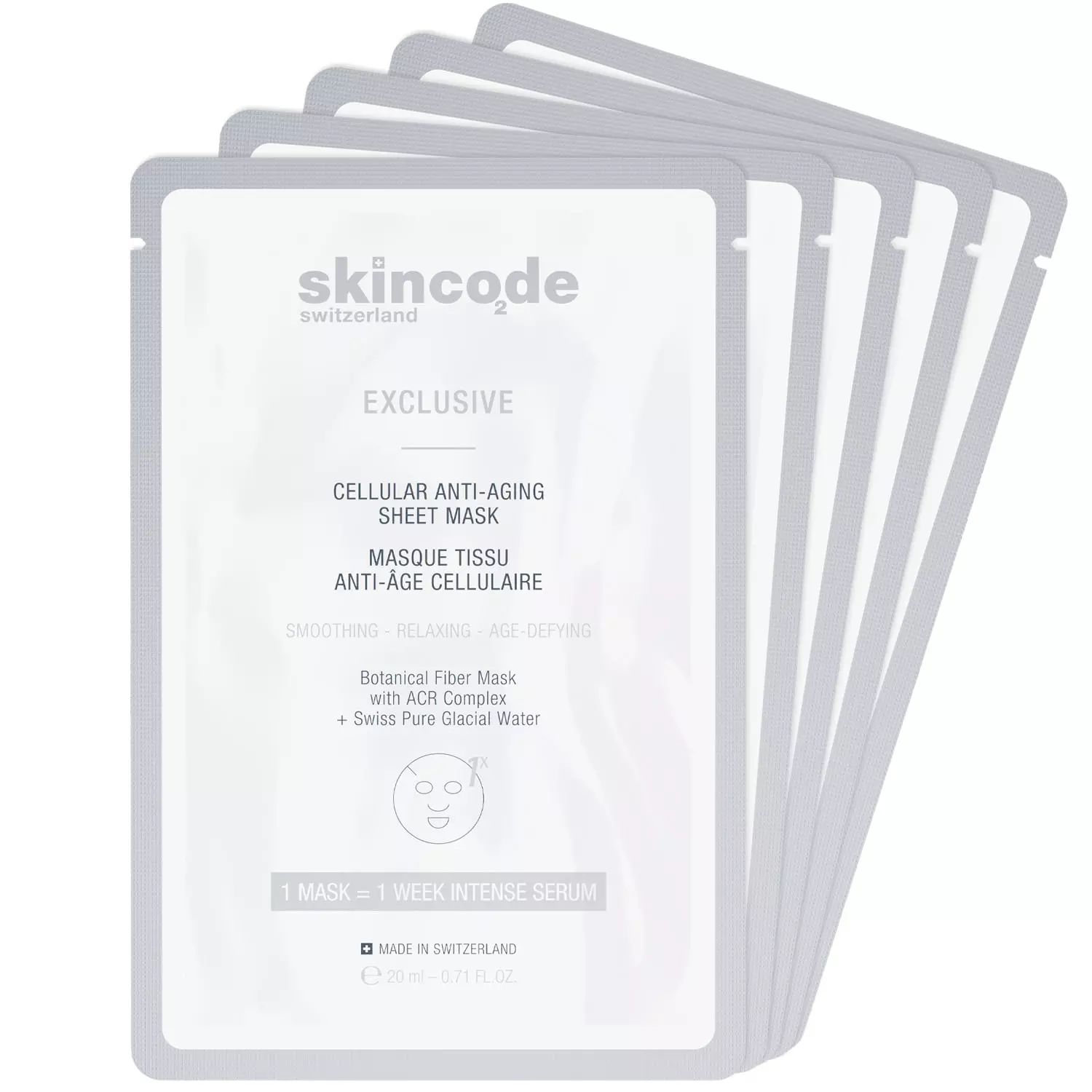 Skincode клеточная антивозрастная, маска, 20 мл, 5 шт. фото