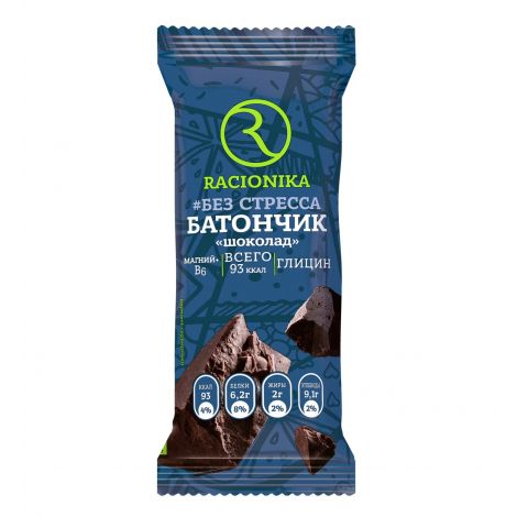 Racionika Релакс батончик, 35 г, 1 шт, шоколад фото