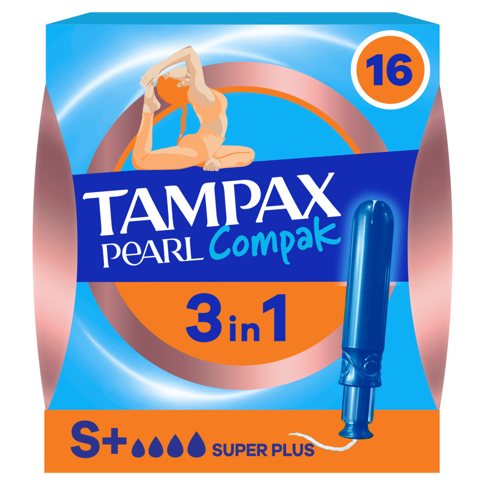 Tampax Compak Pearl super plus тампоны с аппликатором, 16 шт. фото