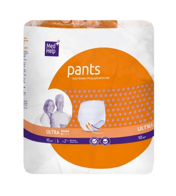 Медхелп Подгузники-трусы для взрослых, L, 10 шт. фото