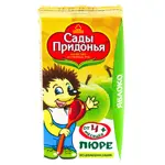 Сады Придонья пюре, пюре, 125 г, 1 шт, яблоко фото