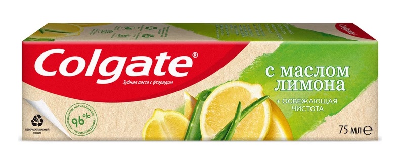 Colgate Naturals Освежающая чистота зубная паста с маслом лимона, паста, 75 мл, 1 шт. фото