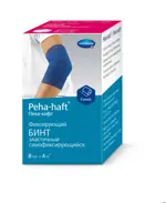 Peha-haft Бинт самофиксирующийся, 8 см х 4 м, 1 шт, синий фото