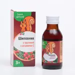 Сироп шиповника детский, сироп для детей, 100 мл, 1 шт, брусника фото