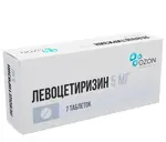 Левоцетиризин, 5 мг, таблетки, покрытые пленочной оболочкой, 7 шт. фото