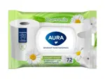 Aura Влажная туалетная бумага, 72 шт, пластиковый клапан фото