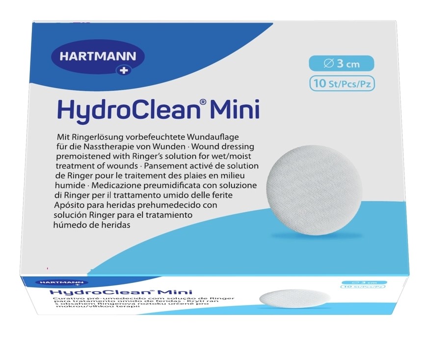 Hydroclean Mini Повязка гидроактивная для заживления ран во влажной среде, 3 см, повязка стерильная, 10 шт, круглая фото