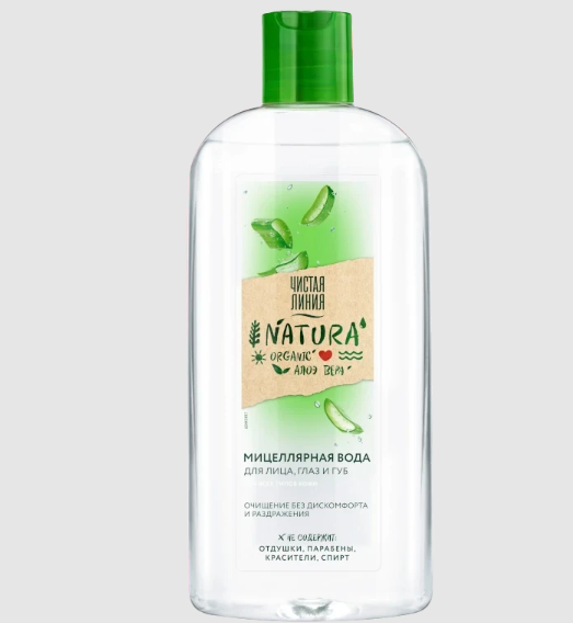 Чистая линия Natura Мицеллярная вода, мицеллярная вода, 400 мл, 1 шт. фото